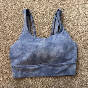 Nike blue sports bra/ top. Worn once. Very good condition. Size S
